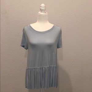 Target Blue Babydoll Tee